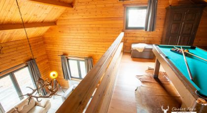 Chalet Faro Durbuy huren met pooltafel in de Ardennen