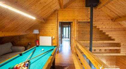 Chalet Faro Durbuy huren met pooltafel in de Ardennen