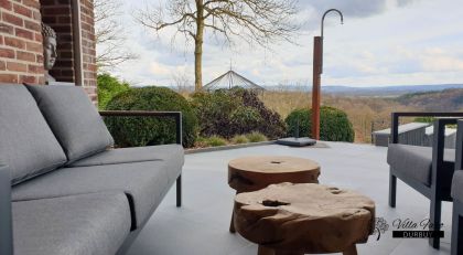 Villa Faro Durbuy - vakantiehuis huren met terras met uitzicht over de Ardennen